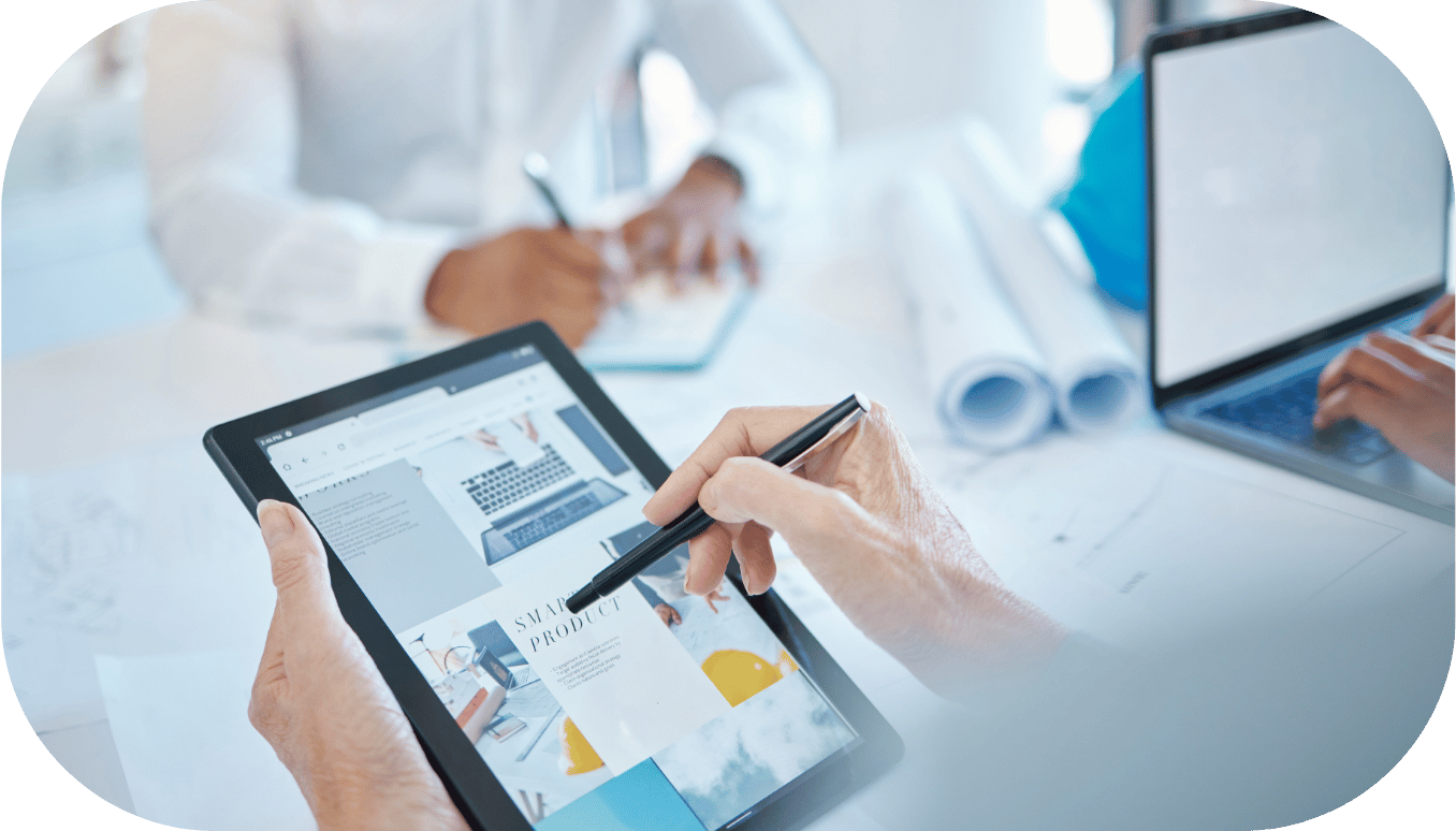 Person viewing an eCommerce website