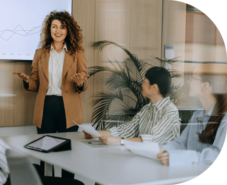 Professional speaking in a meeting